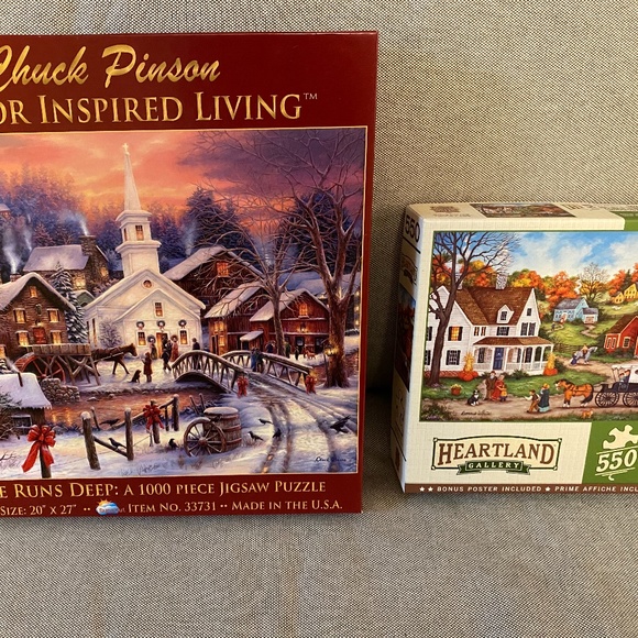 Two Holiday/Country Puzzles - Picture 1 of 4